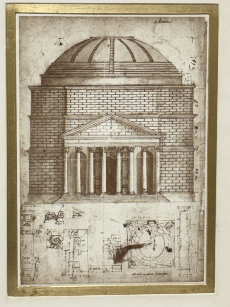 Baldassare Peruzzi Architectural Sections of the Pantheon Print (b)