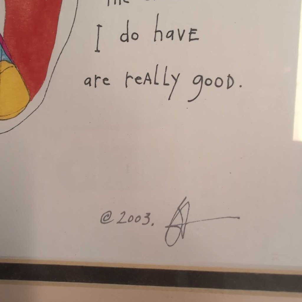 Brian Andres StoryPeople "Really Good" Framed Art 13x16
