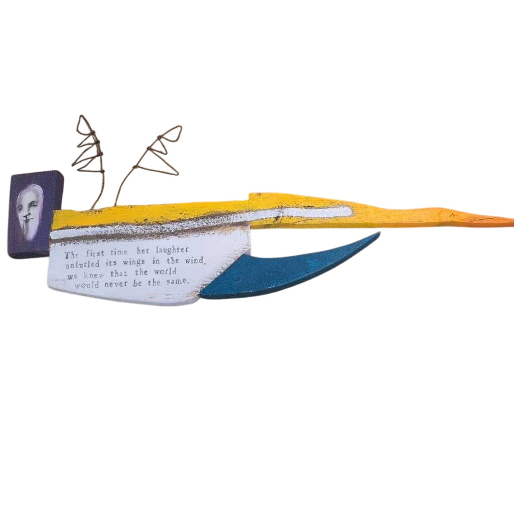 Brian Andreas StoryPeople Art Wall Hanging 26 His Her Laughter II by Miss Daisy's Consignment & Auction House