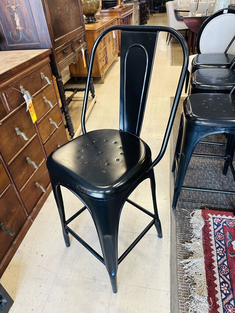Restoration Hardware Remy Metal Stools (set of 4) orig $1000