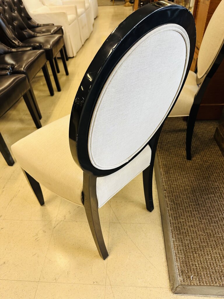 J. Robert Scott Black Lacquered Chairs (pair)