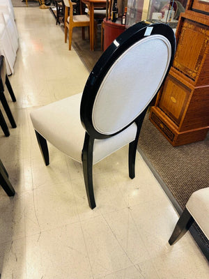 J. Robert Scott Black Lacquered Chairs (pair)