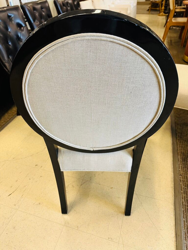 J. Robert Scott Black Lacquered Chairs (pair)