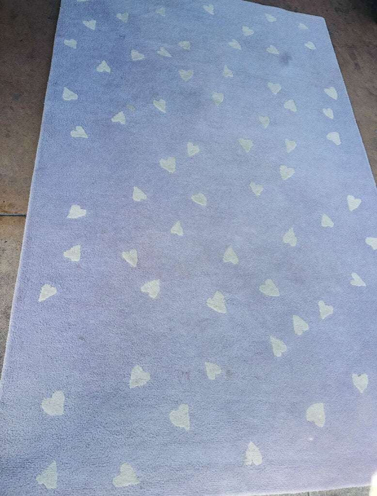Pottery Barn Kids Hearts Rug 5 x 8