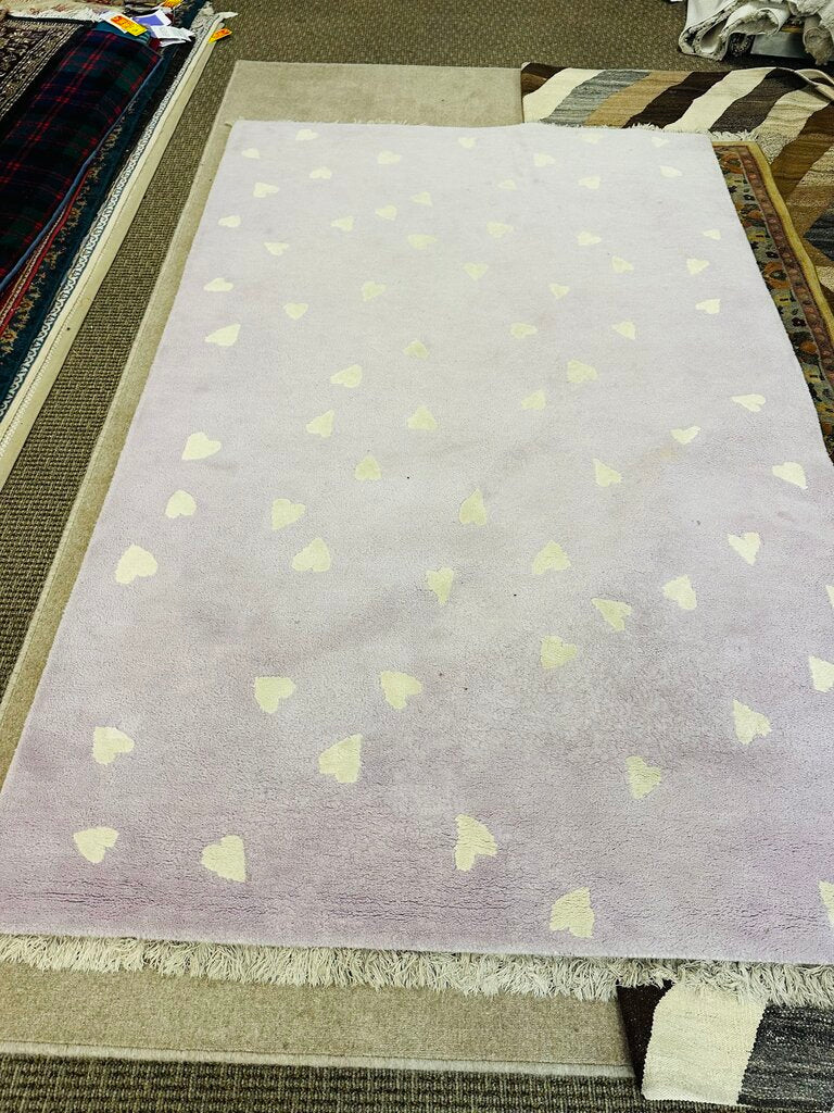 Pottery Barn Kids Hearts Rug 5 x 8
