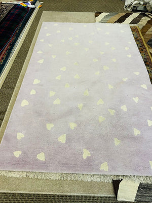 Pottery Barn Kids Hearts Rug 5 x 8