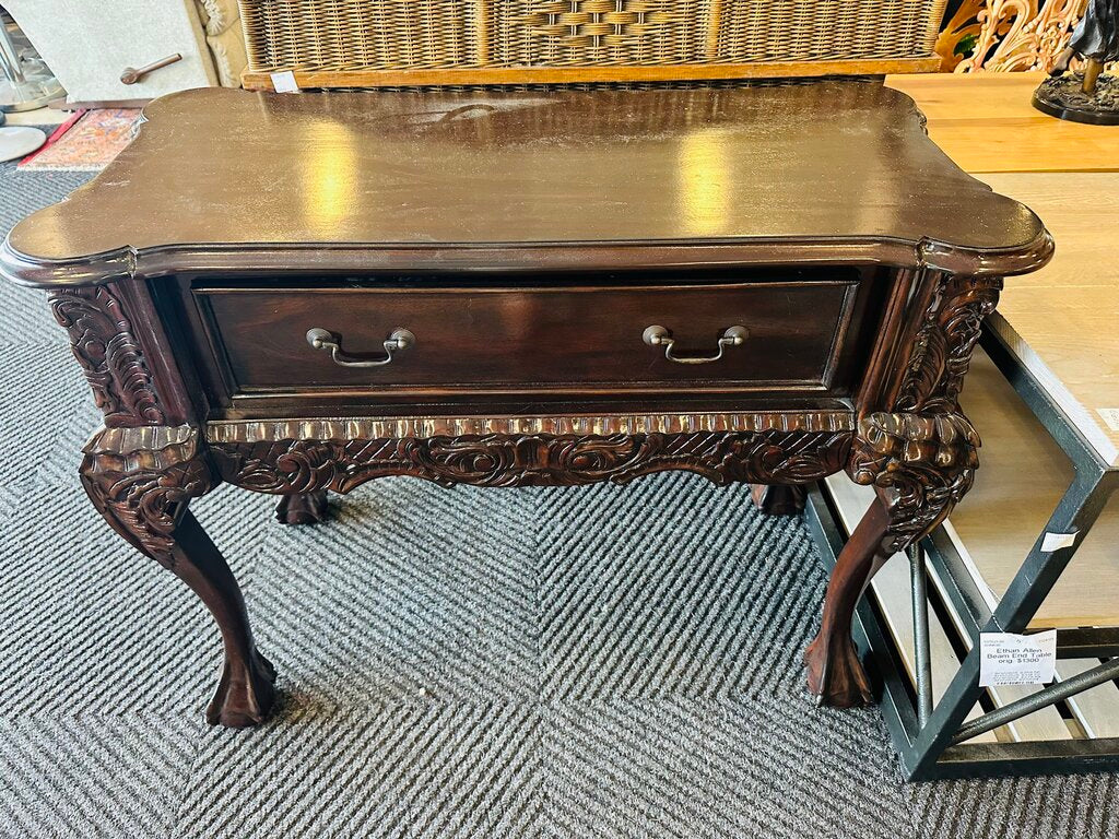 Design Toscano Mahogany Console Table 39x19x31