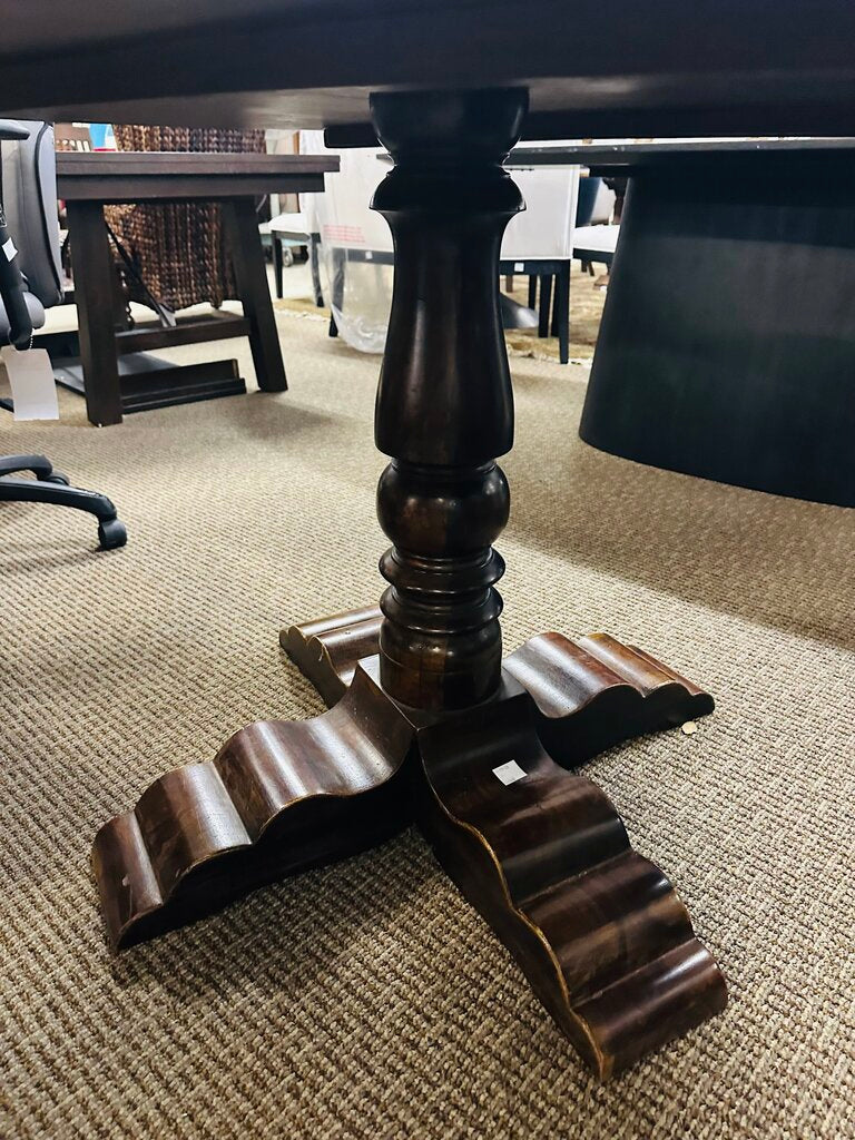 Mahogany 48" Round Pedestal Dining Table