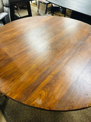 Mahogany 48" Round Pedestal Dining Table