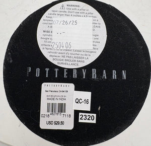 Pottery Barn Black Bronze Candle Holder (PAIR)