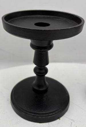 Pottery Barn Black Bronze Candle Holder (PAIR)