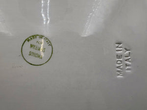William Sonoma Italian White Porcelain Holiday Harvest Serving Platter 21"