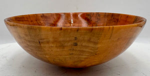 Jeff Davison Decorative Wood Turned Bowl Norfolk Pine Signed Bottom 9.3"