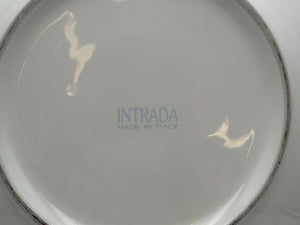 Intrada Italy White Melamine Glaze Handled Baroque Oval Center Piece Bowl 21"