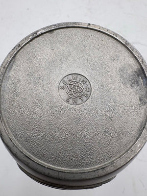 Selwin Pewter Japanese Motif Bud Vase 9.5"