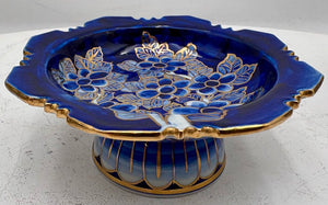 East Asian Style Royal Blue Gilt Floral Porcelain Set (5Pcs)