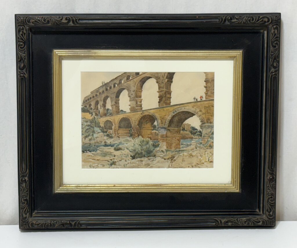 Pierre Vignal Watercolor Series "Old Bridges of France" 1925 Collotype Print Series of 1000