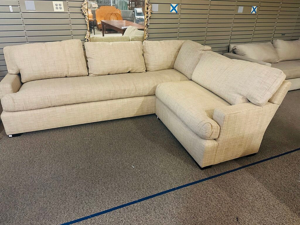 Baker Goose Down Sectional Sofa 84x104