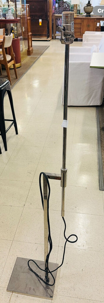 Chrome Base Floor Lamp (no shade)