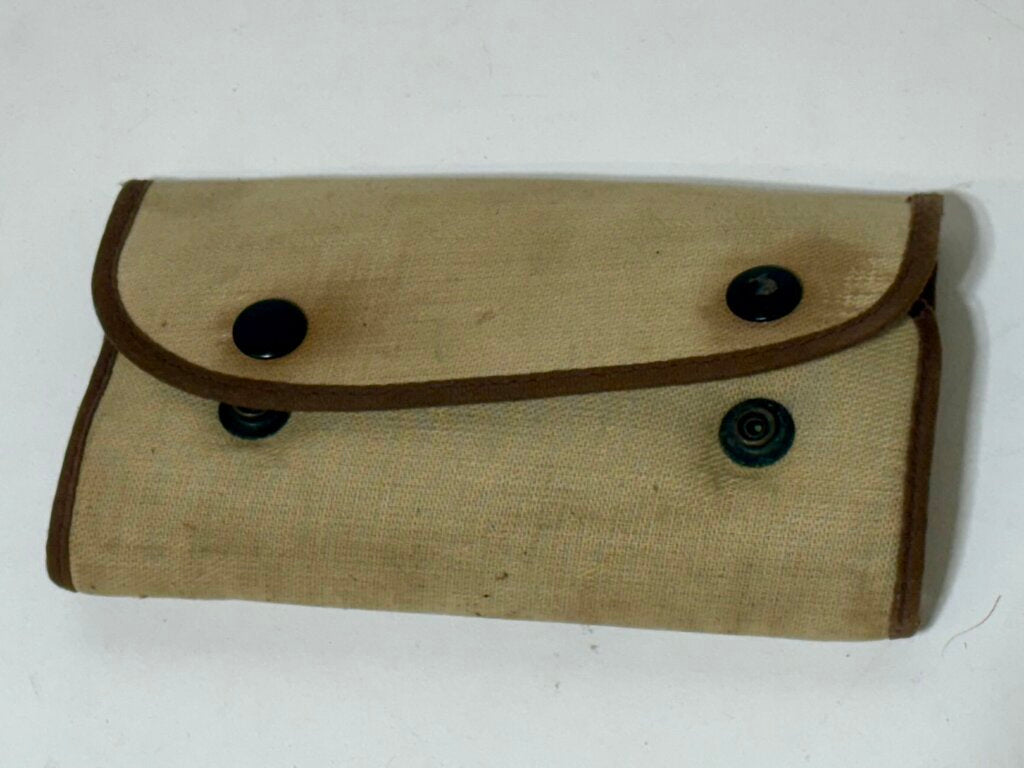 Vintage Hardy Fly Fishing Kit 7 Piece Rod in Leather Case w/ Dry Flies in Case (3Pcs)