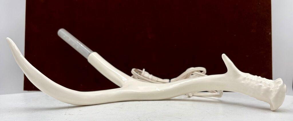 Roll & Hill Jason Miller White Porcelain Superordinate Antler Table Lamp