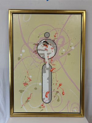 Philippe Bertho "Repose" Original Acrylic on Canvas Signed Front and Back