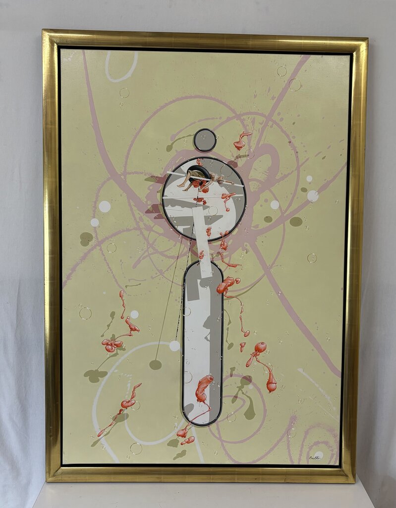Philippe Bertho "Repose" Original Acrylic on Canvas Signed Front and Back