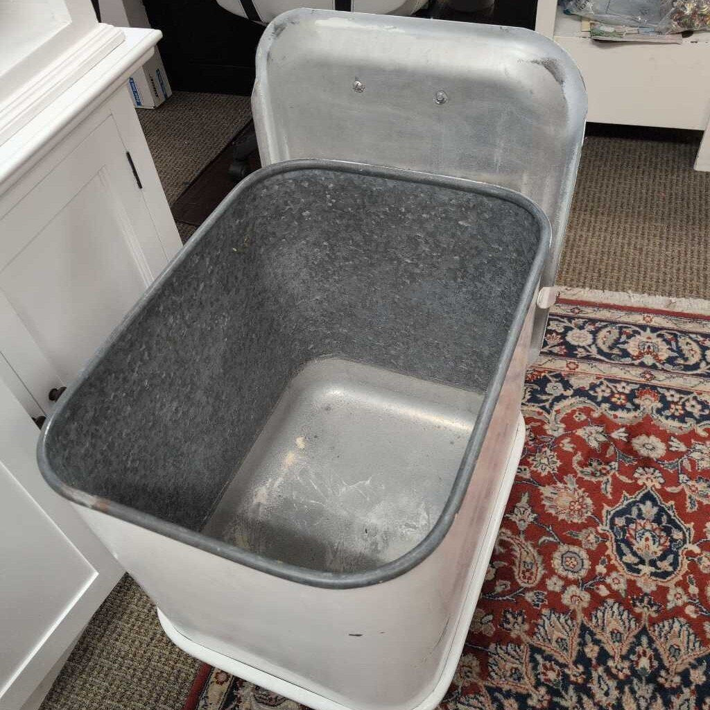 Vintage Flour Bin on Wheels 21x2316