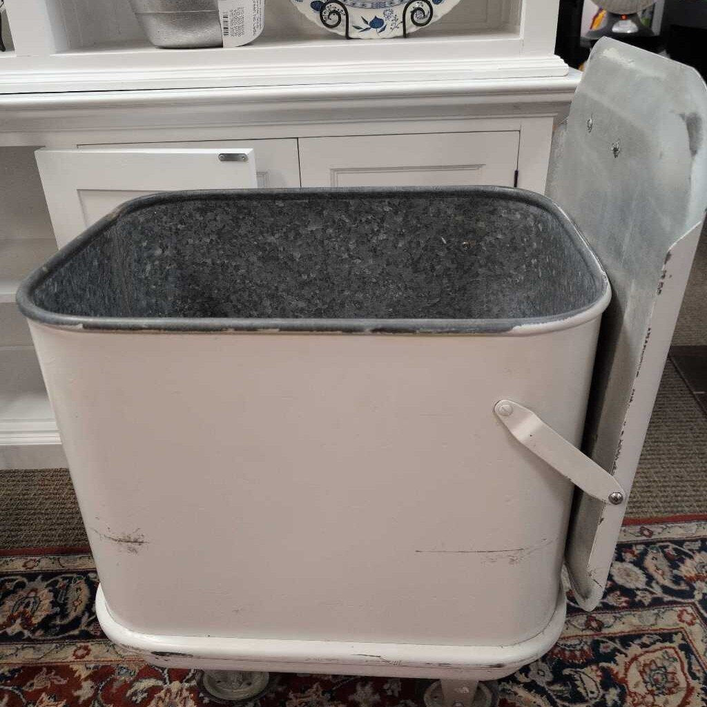 Vintage Flour Bin on Wheels 21x2316