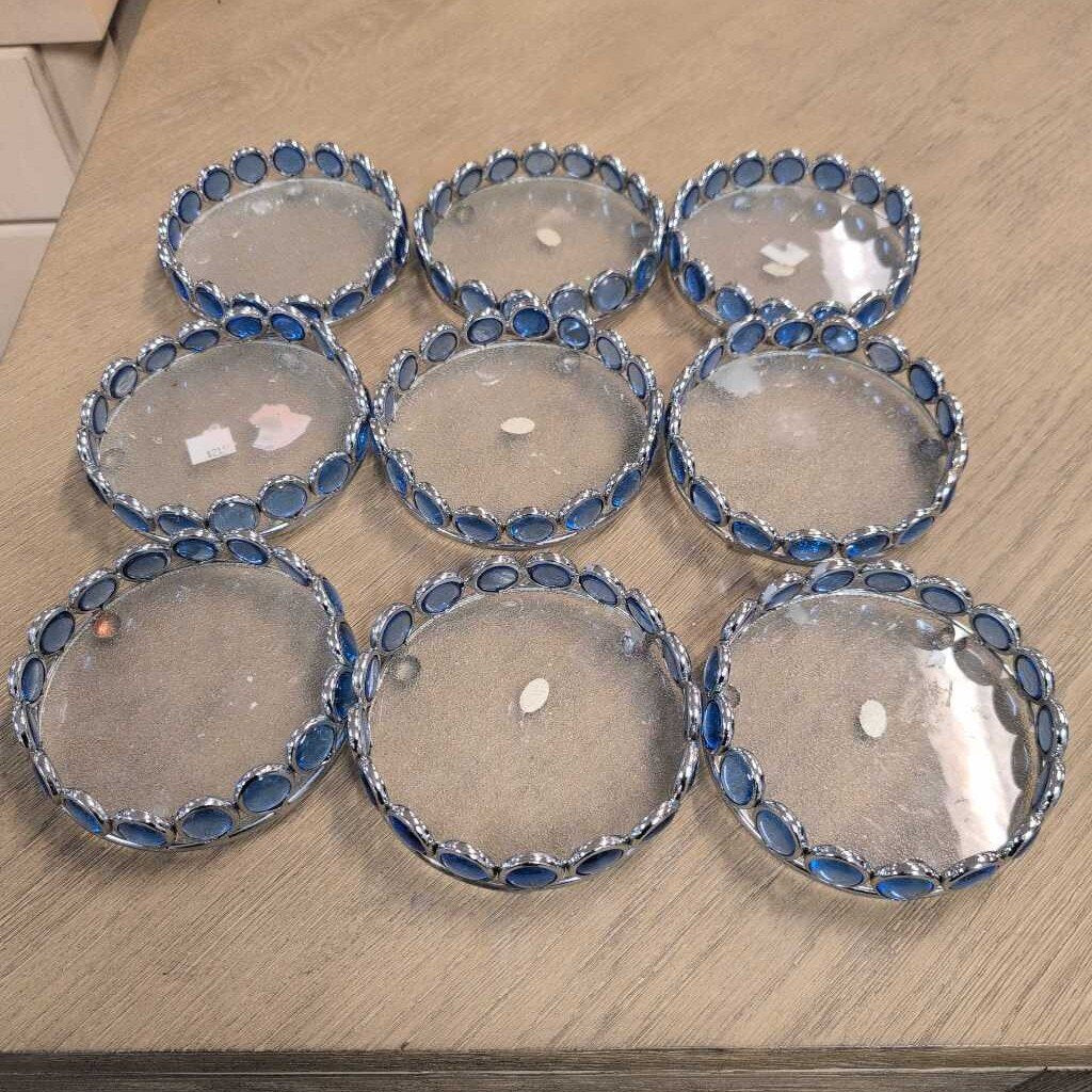 Blue Glass Candle Ring