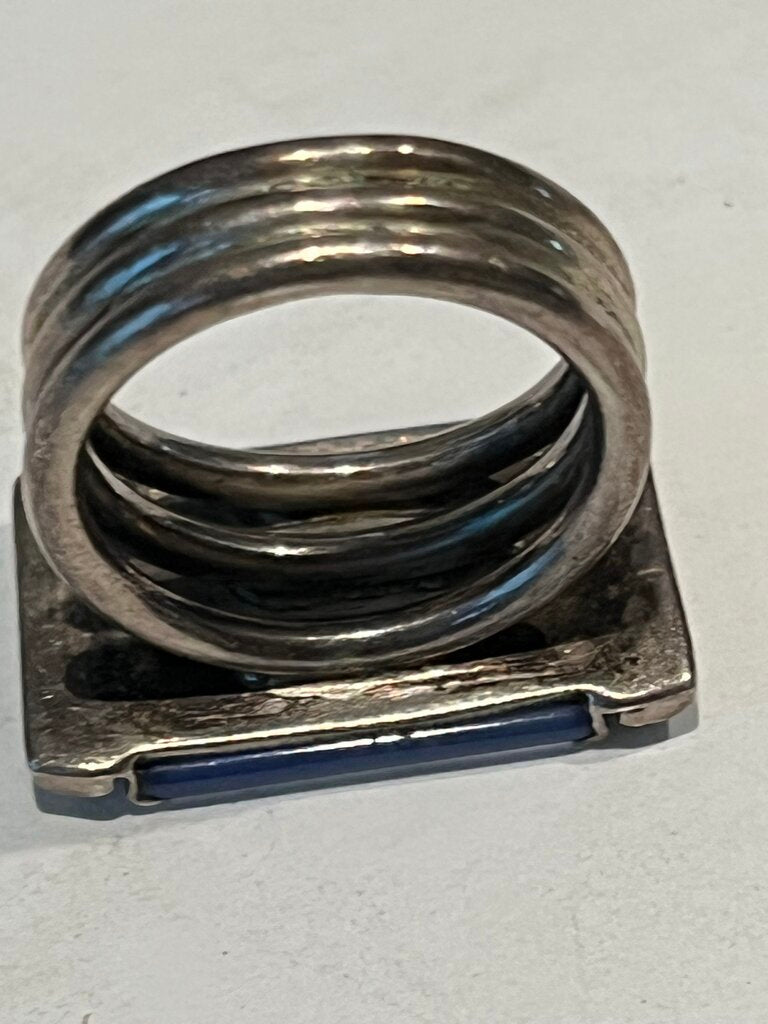 Sterling Silver & Blue Chalcedony Ring