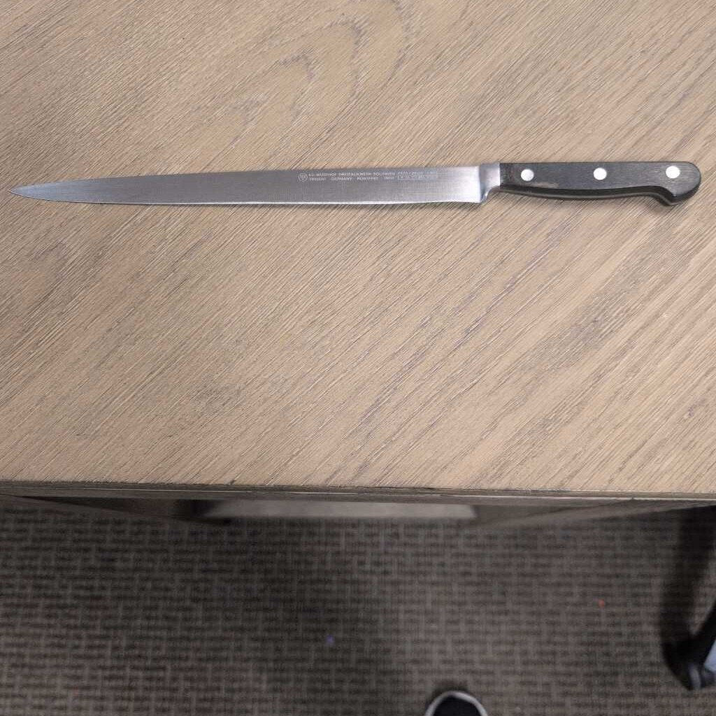 ED. WÜSTHOF DREIZACKWERK TRIDENT SOLINGEN GERMANY (Narrow Slicer-4520/26cm/10")