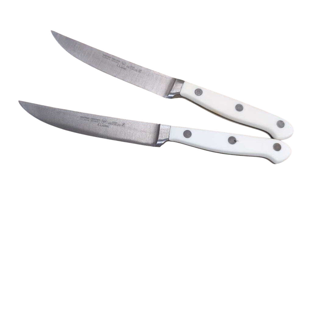 Wusthof Dreizack Classic 4068/12cm 4.5" Steak Knife Kitchen Solingen Germany-Pair