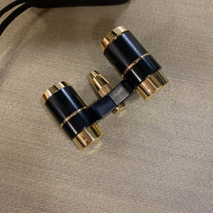 Brookstone Focus Free Opera Glasses Gold/ Black