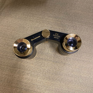 Brookstone Focus Free Opera Glasses Gold/ Black