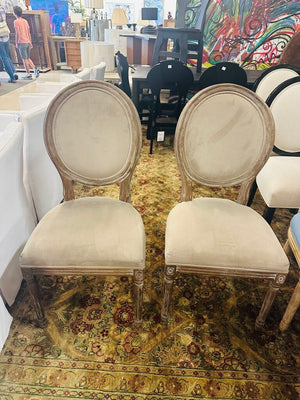 Fabric Dining Chairs (Pair)