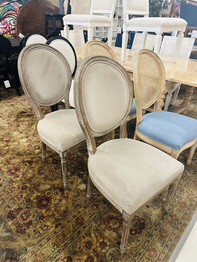 Fabric Dining Chairs (Pair)