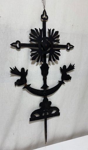 Chiapas Replica Rooftop Iron Cross Wall Decor