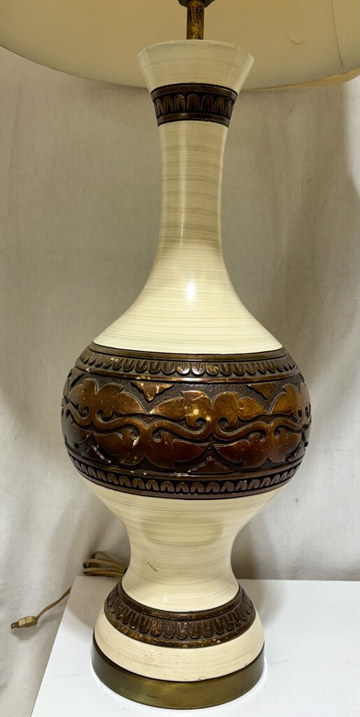 Fortune Lamp Company 1964 MCM Genie Bottle Ceramic Table Lamp (PAIR)