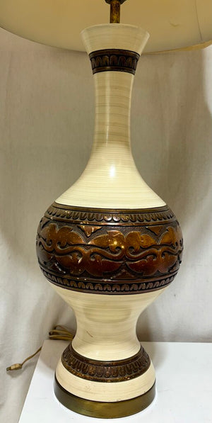 Fortune Lamp Company 1964 MCM Genie Bottle Ceramic Table Lamp (PAIR)