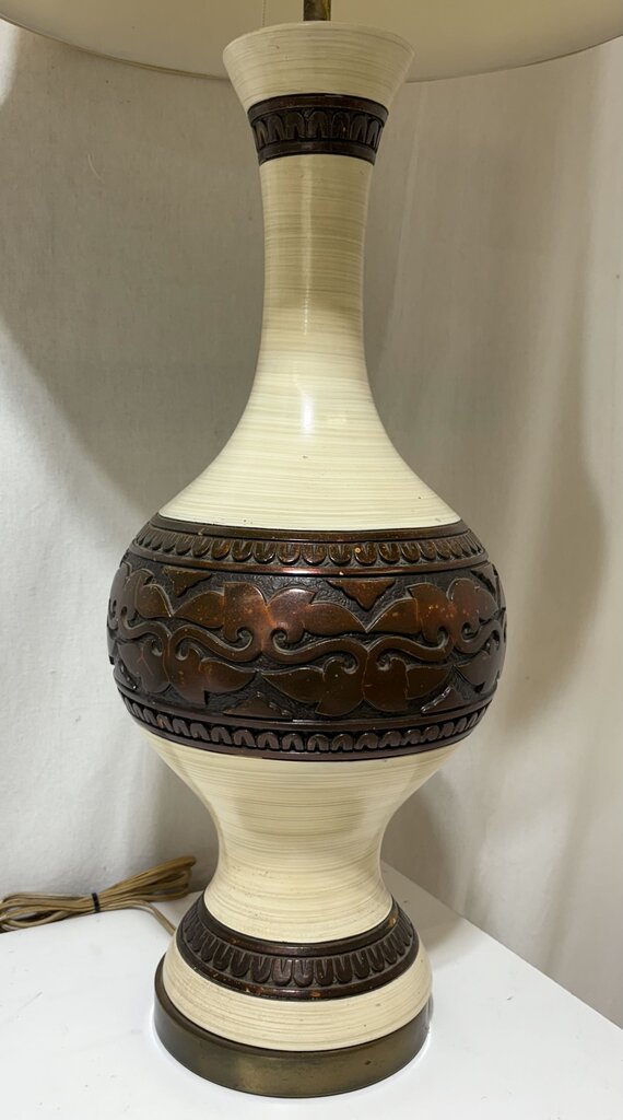 Fortune Lamp Company 1964 MCM Genie Bottle Ceramic Table Lamp (PAIR)