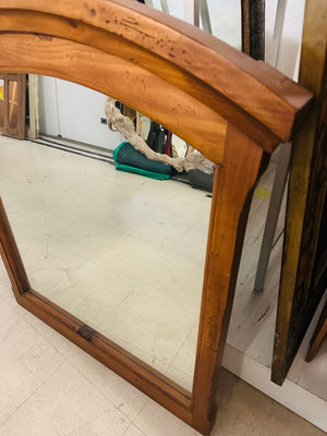 Wood Frame Arched Mirror 36x40