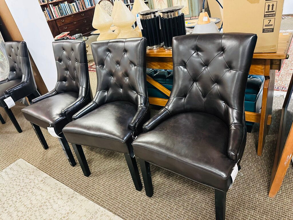 Tufted Diamond Stitching Dining Chair