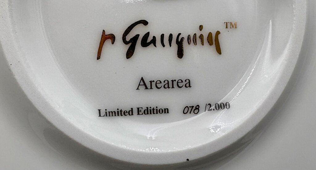 Artis Orbis Goebel Paul Gaugin "Arearea" LTD Plate #78/2000 in Box w/ Cert.