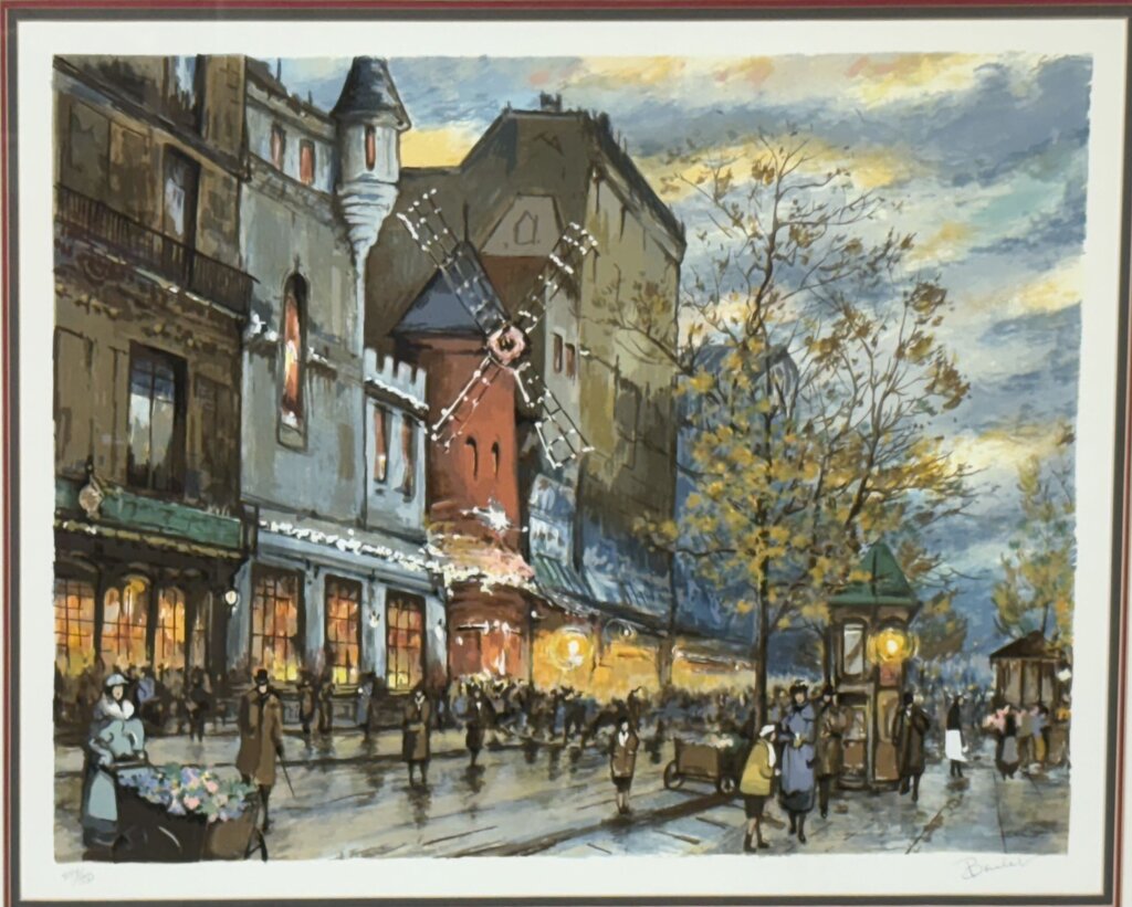 Antoine Boulet "Paris in the Fall" Original Serigraph Signed #499/550