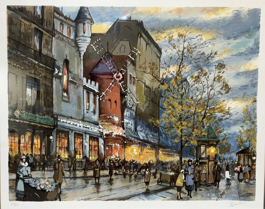 Antoine Boulet "Paris in the Fall" Original Serigraph Signed #499/550
