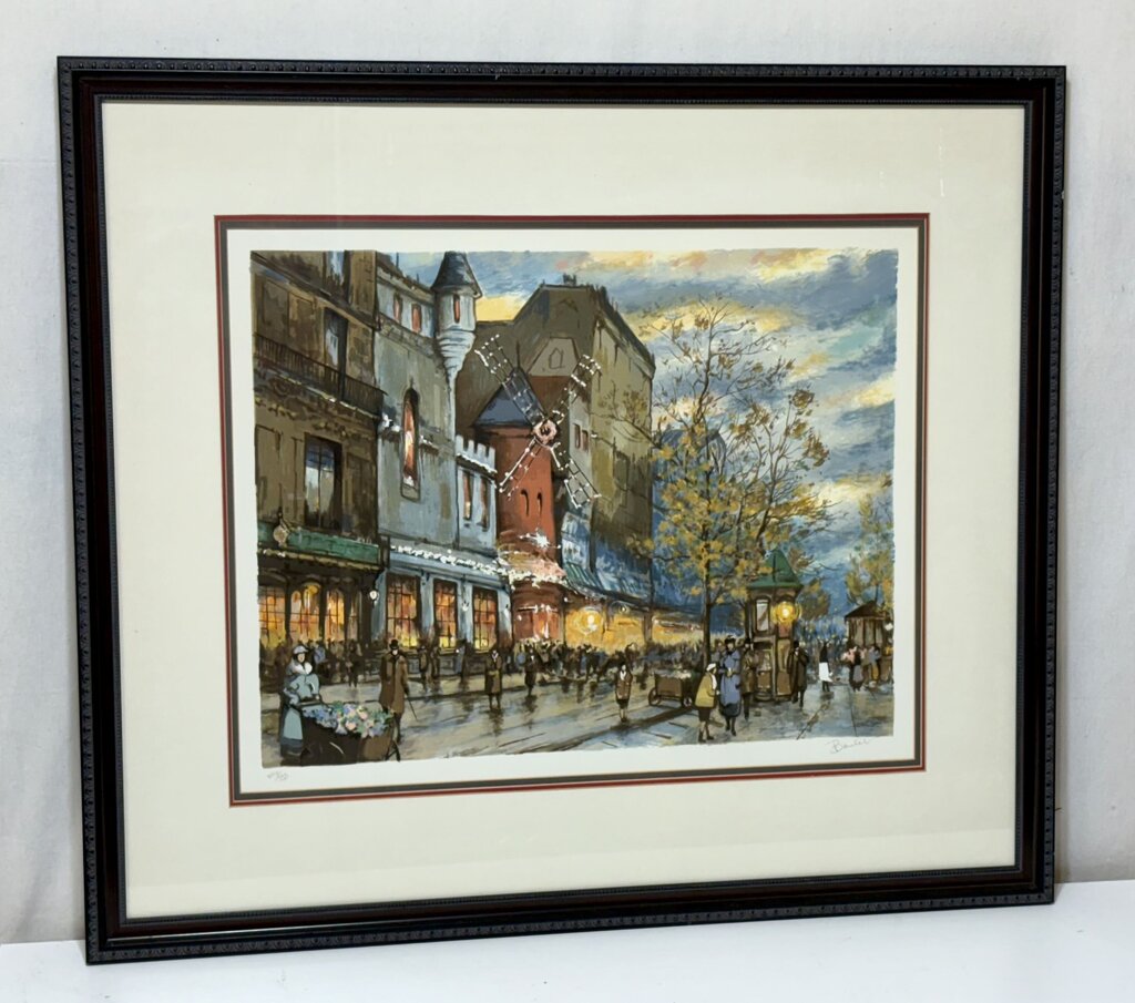 Antoine Boulet "Paris in the Fall" Original Serigraph Signed #499/550