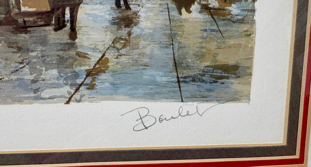 Antoine Boulet "Paris in the Fall" Original Serigraph Signed #499/550