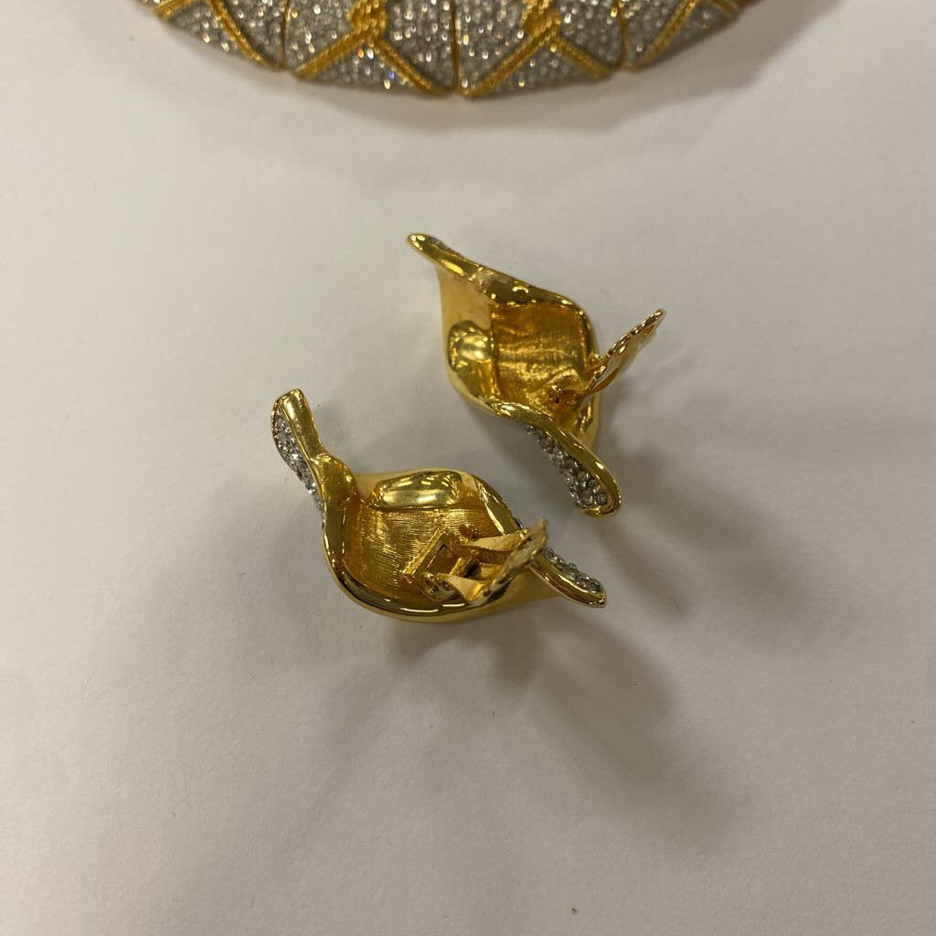 Swarovski Gold Plated Necklace & Earrings