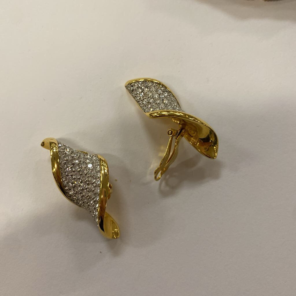 Swarovski Gold Plated Necklace & Earrings